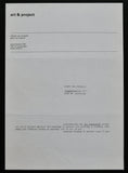 Art & Project # JAN COMMANDEUR , invitation # 1980, mint-
