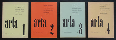 Norbert Buchsbaum  #ARTA 1954/1955, 4 vol. complete set#1954, nm