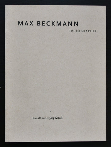 Kunsthandel Jorg Maasz #MAX BECKMANN, Druckgraphik # ca. 1990, mint-