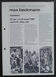 Stedelijk Museum # MAX BECKMANN, Triptieken # 1981, nm+
