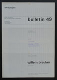 Art & Project # WILLEM BREUKER, Bulletin 49 # 1972, nm++