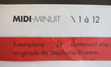 Stephane Brunner original , Donald Judd ao. Minimal art # MIDI-MINUIT\ 1 a 12 # 1994, mint-