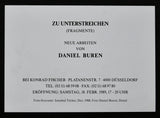 Konraad Fischer # DANIEL BUREN # invitation, 1989, mint