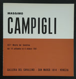 galleria del Cavallino # MASSIMO CAMPIGLI # 1961, nm