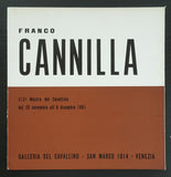 galleria del Cavallino # FRANCO CANNILLA # 1961, nm