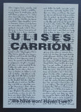 Museum Fodor # ULISES CARRIÓN # 1992, mint-