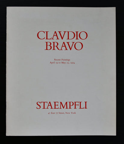 Staempfli # CLAUDIO BRAVO # 1974, nm+