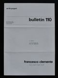 Art & Project # FRANCESCO CLEMENTE, Bulletin 110 # 1979, mint-