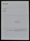 Art & Project # JAN COMMANDEUR # invitation, 1982, mint--