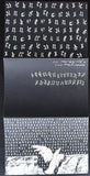 Joyce Cultler Shaw . # THE ALPHABET OF BONES #invitation, 1989, mint