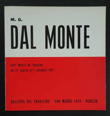 galleria del Cavallino # DAL MONTE # 1961, nm