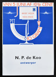 PTT & Haags Gemeentemuseum # N.P. de KOO , ontwerper # 1988, mint-