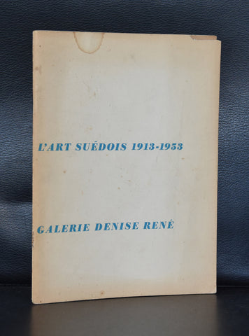 galerie Denise Rene # L'ART SUEDOIS 1913-1953 # 1953,vg