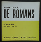 galleria del Cavallino. # MARIA LUISA DE ROMANS # 1961, nm