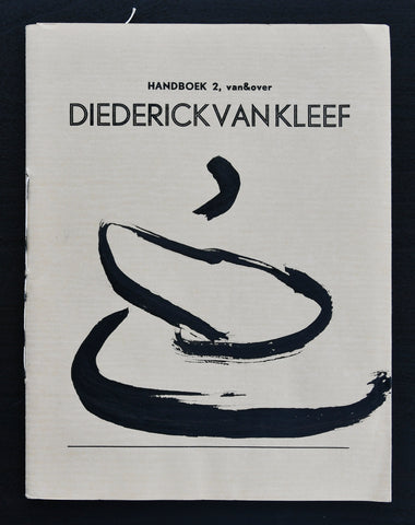 Diederick van Kleef # HANDBOEK 2, van & over Diederick van Kleef # 1983, nm+
