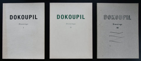 Jiri Georg Dokoupil  # DRAWINGS vol I, II and III # 1989, mint