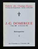 galerie des Champs-Elysees, Paris # J.-G. DOMERGUE # 1966, nm+
