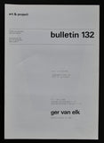 Art & Project # GER VAN ELK, Bulletin 132 # 1983, mint--