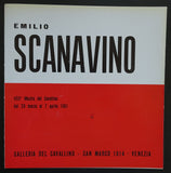 galleria del Cavallino # EMILIO SCANAVINO # 1961, nm+