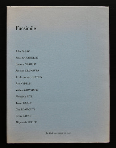 Blake, Heyden, Graham ao # FACSIMILE # 1988, artist book, nm+