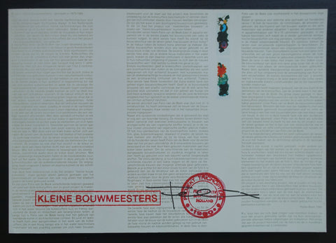 Felix va de Beek # KLEINE BOOUWMEESTERS # signed , 1981, nm++