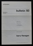 Art & Project # BARRY FLANAGAN , Bulletin 93 # 1975, mint--