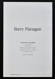 waddington Galleries # BARRY FLANAGAN #invitation,  1990, mint-