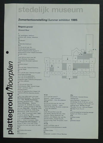 Stedelijk Museum # FLOORPLAN # dutch/english, 1985, nm++