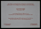 Muhka Gent # GÜNTHER FÖRG, Monotypien # invitation card, 1989, mint