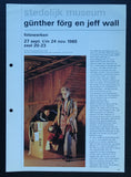 Stedelijk MUseum # GUNTHER FORG en JEFF WALL # 1985, nm+