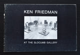 Slocumb Gallery # KEN FRIEDMAN # 1974, nm