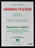 Serpentine gallery # HAMISH FULTON # invitation card ,1991, nm+
