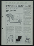 Stedelijk Museum, Crouwel # GELAMINEERD HOUTEN STOELEN # 1985, nm+