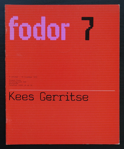 Wim Crouwel / Museum Fodor # KEES GERRITSE / van der BEEK # 1972, nm+