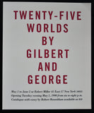 Gilbert & George / Robert Miller # TWENTY-FIVE WORLDS # invitaton, 1990, mint
