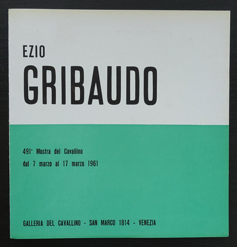 galleria del Cavllino # EZIO GRIBAUDO # 1961, nm