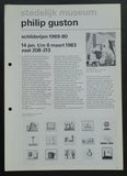 Stedelijk Museum # PHILIP GUSTON # 1983, nm