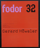 Wim Crouwel / Museum Fodor # GERARD HÖWELER # 1975, nm+