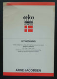 Design for Living# ARNE JACOBSEN # invitation, 1978, nm-