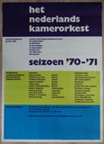 Gielijn Escher # NEDERLANDS KAMERORKEST seizoen 70-71 # 1970, Signed, cond B