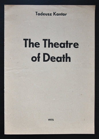 galerie Foksal # TADEUSZ KANTOR, Theatre of death # 1975, nm