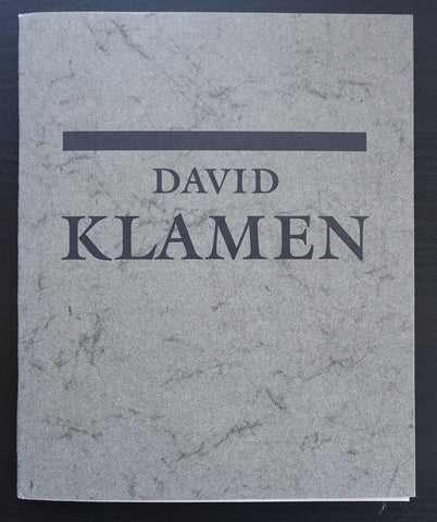 Richard Gray gallery # DAVID KLAMEN # 1996, mint-