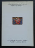 galerie Kornfeld #100 Expressionistische KLEINFORMATE # 1988, nm