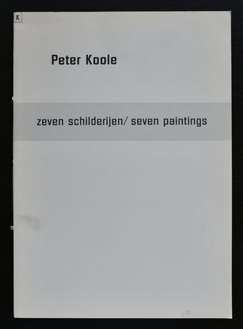 CBK # PETER KOOLE # + inv, 1991, nm