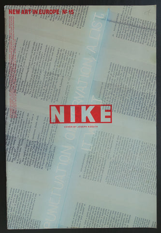 Nike New Art in Europe # JOSEPH KOSUTH # 1986, nm+