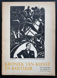 Hildo Krop / Woodcut # KRONIEK VAN KUNST EN KULTUUR # 1949, nm
