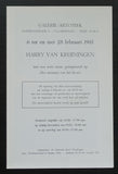galerie/Artoteek # HARRY VAN KRUININGEN # 1981, nm+