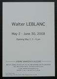 Andre Simoens gallery # WALTER LEBLANC # inviation, 2008, mint