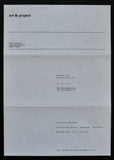 Art & Project # RICHARD LONG , invitation # River Avon Driftwood , 1975, mint--