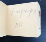 Artist book # F. MAGRANGES # 1981, mint-
